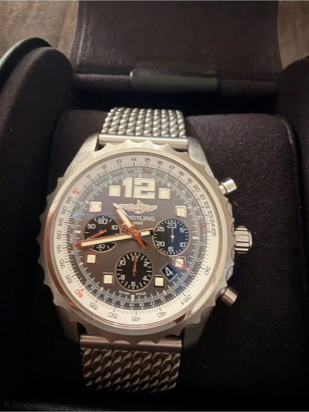 🔥 BREITLING CHRONOSPACE AUTOMATIC – REF. A23360 – BOX & PAPERS 🔥